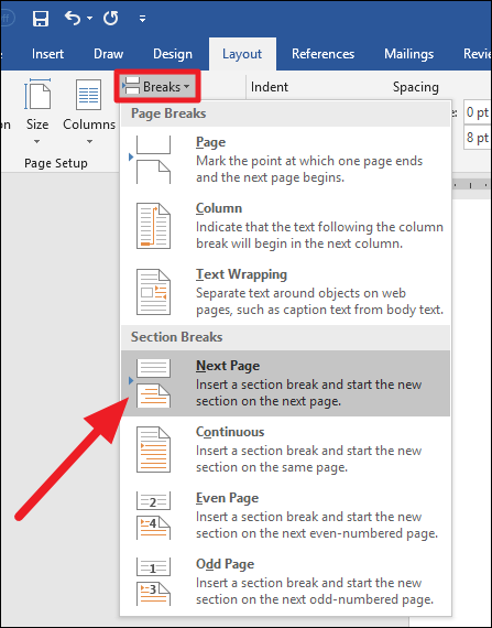 How To Insert A Landscape Page Into A Document