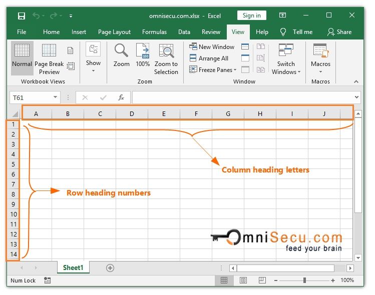 Excel Column And Row Headings The Tech Edvocate