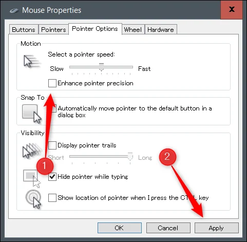 How to Turn Off Mouse Acceleration in Windows 10