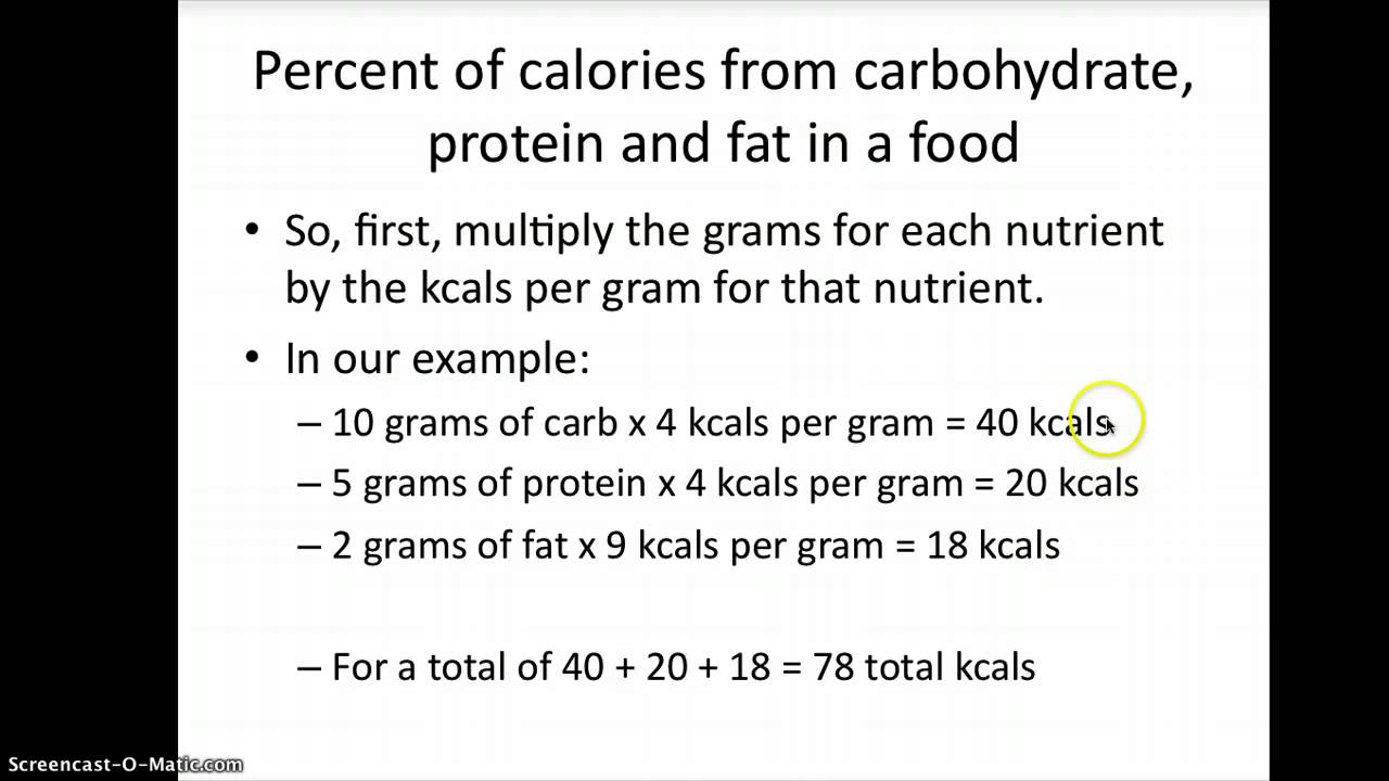 canny calculate protein cholesterol fat calories