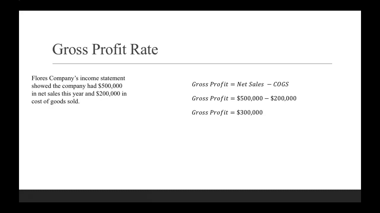 How To Calculate Gross Profit Rate The Tech Edvocate 1632