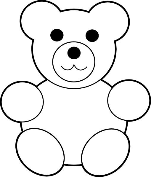 American black bear Teddy bear Drawing, Black Bear Outline, white,  carnivoran, snout png | PNGWing