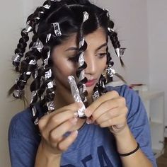 How To Curl Your Hair With Tin Foil!! - video Dailymotion