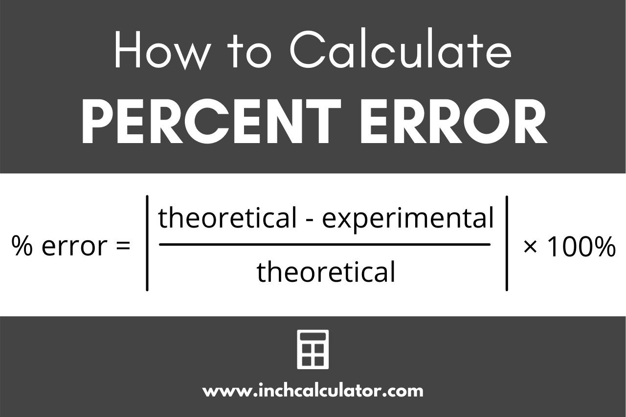 How To Calculate Percent Error 1 