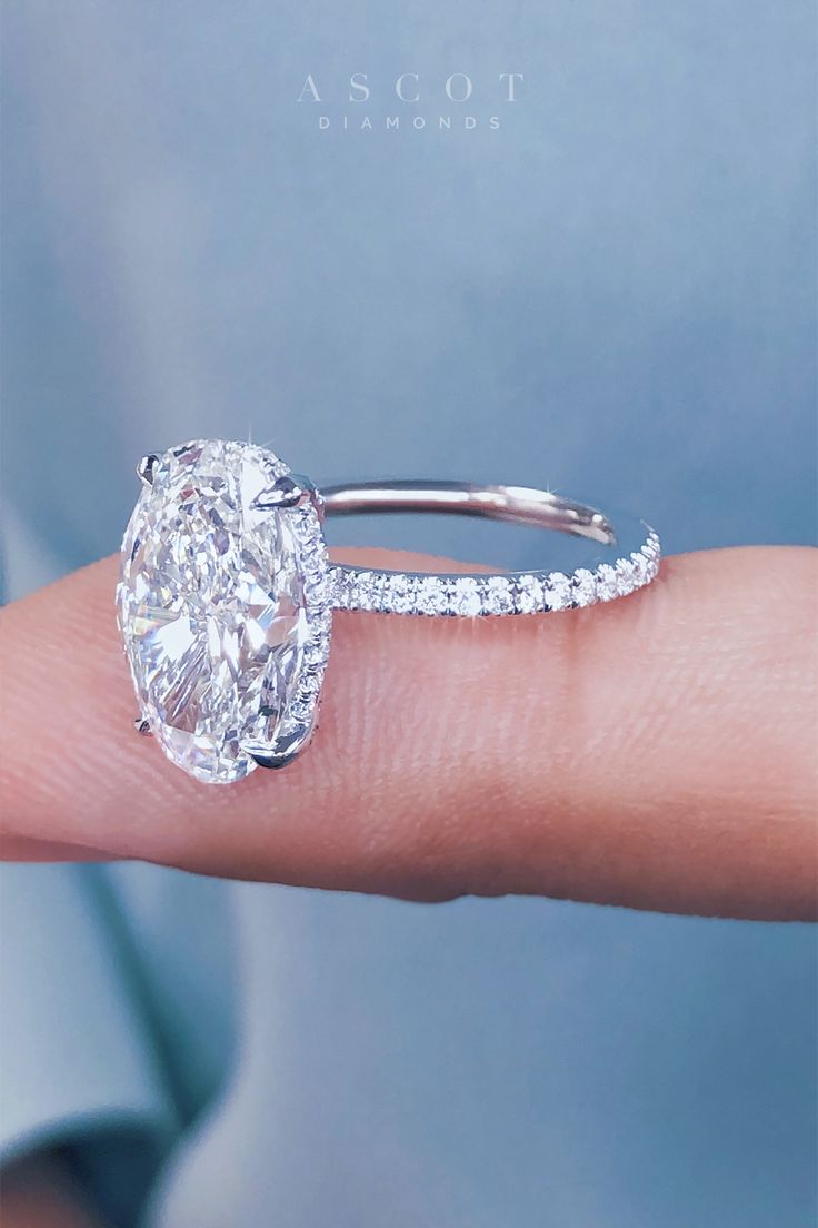 ♥ In Love With This Oval Diamond Engagement Ring   Custom Designed By Ascot Diamonds ♥ 